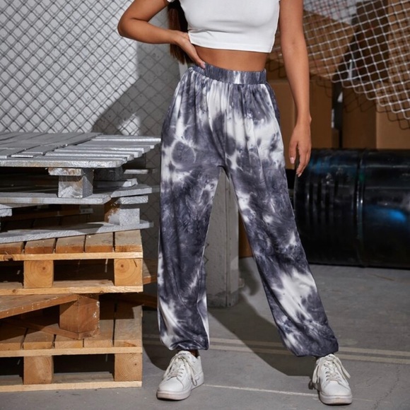 SHEIN Pants - SHEIN T-dye  Wash High Waisted Joggers